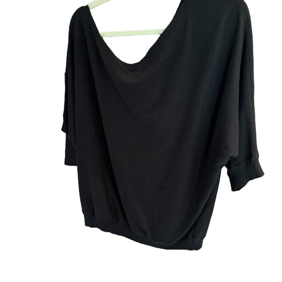 Minnie Rose cotton/cashmere off the shoulder sweater - Picture 2 of 3